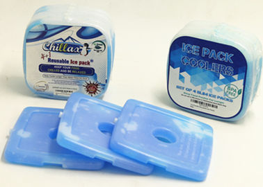 음식 12.2 * 12.2 * 1.2cm를 위한 주문 파란 단단한 플라스틱 얼음주머니
