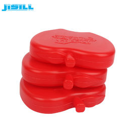 고효율의 재사용 가능한 귀여운 얼음 팩 BPA 무료 냉각용 가방용 붉은 사과 모양의 얼음 벽돌